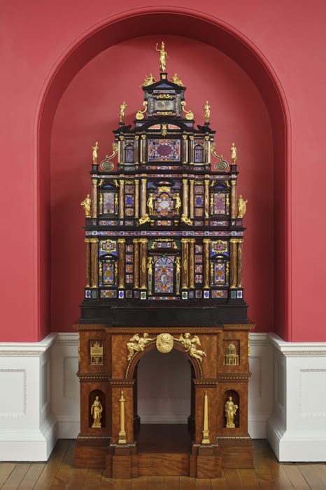 The Pope's cabinet after restoration, Stourhead, 2010